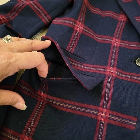 Plaid Blazer Jacket - Picture 4 of 14